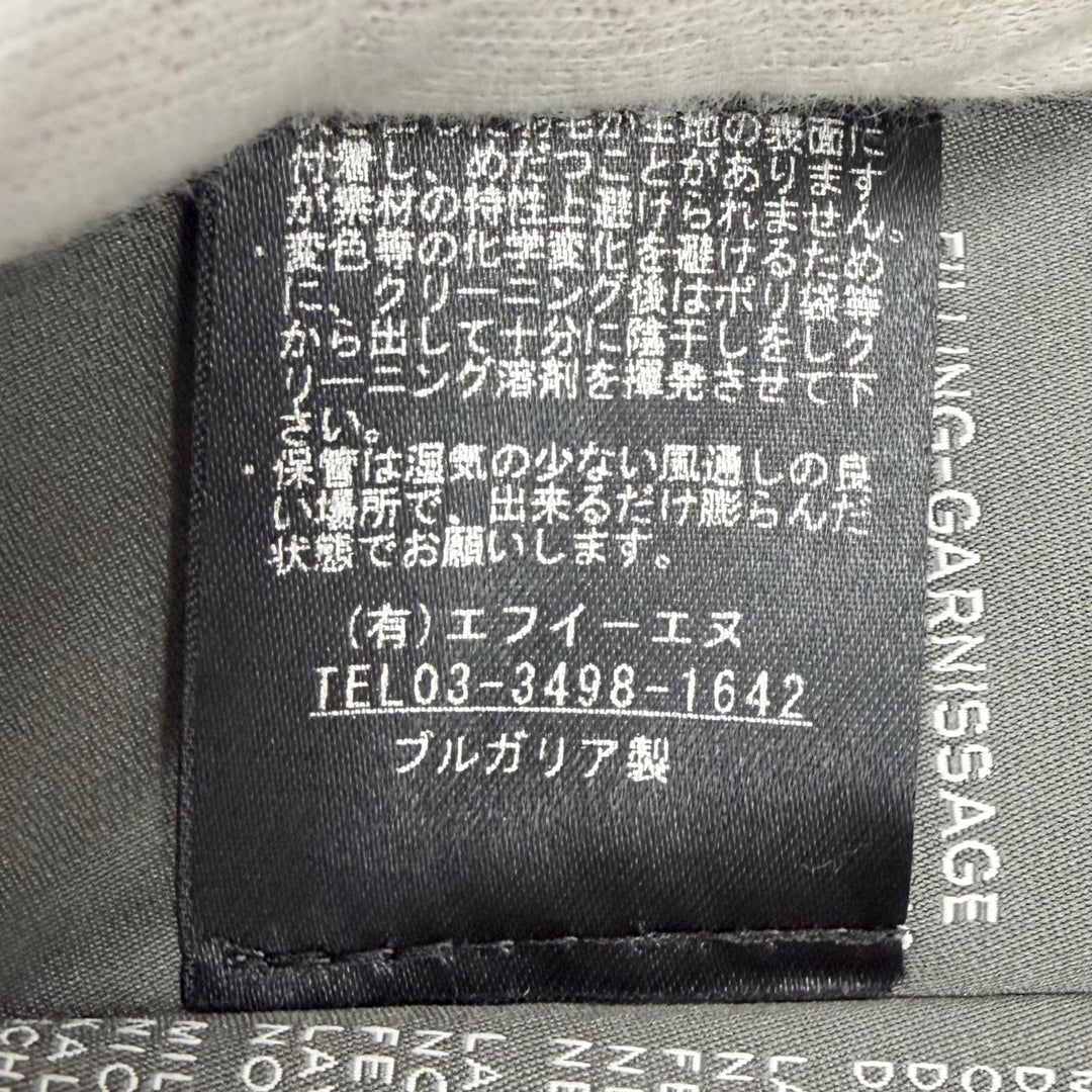 極美△DUVETICA デュベティカ BLODWEN ウール100％ ZIGNONE生地使用 ラクーンファー ニットダウンジャケット チャコールグレー 40 正規品