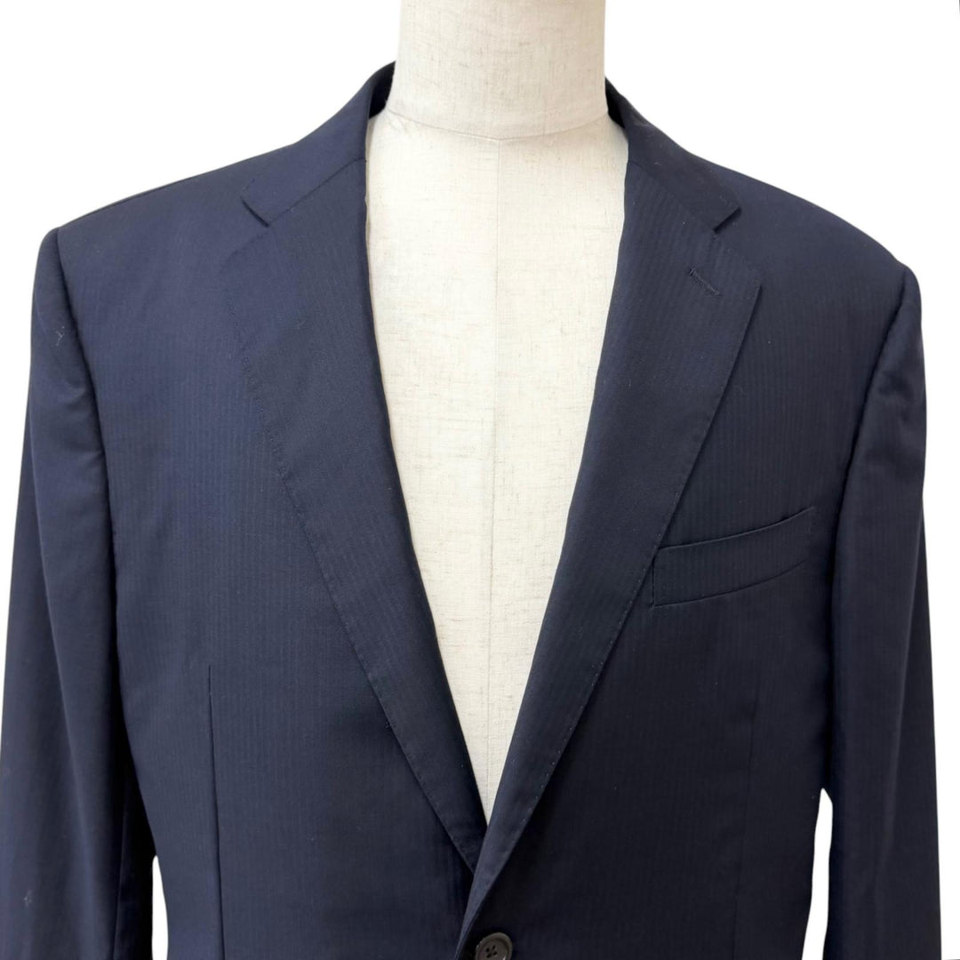美品□GIORGIO ARMANI CLASSICO ジョルジオアルマーニ クラシコ BORGO21 super150sウール使用 テーラードジャケット 52 イタリア製