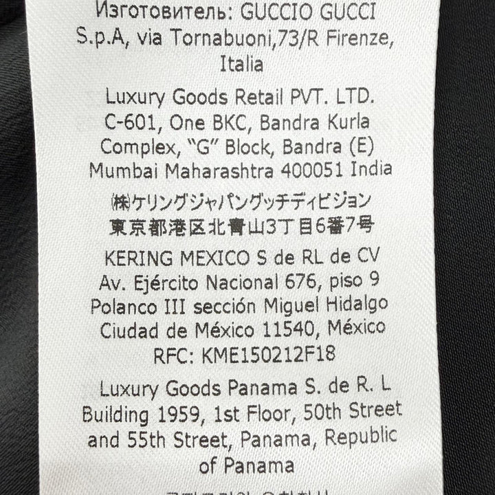 未使用品◇GUCCI グッチ 706164 シルク100％ Dragon 22SS ランウェイ着用 デュシェス ドレス ワンピース ブラック グリーン 40 正規品