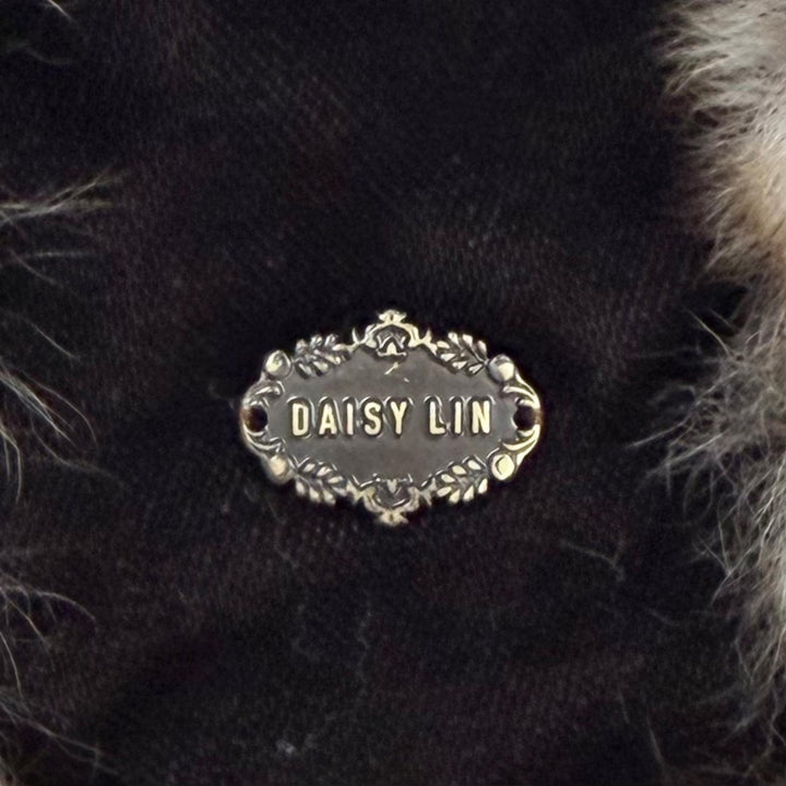美品△DAISY LIN for FOXEY デイジーリン フォー フォクシー チンチラ CHINCHILLA マフラー ティペット 襟巻 本毛皮ショール ブラウン系