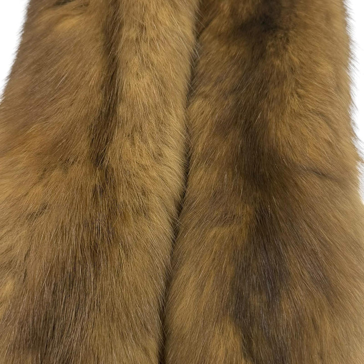 極美品☆FOXEY フォクシー 24690 ロシアンセーブル RUSSIAN SABLE 全長113cm 本毛皮ショール ブラウン 日本製 正規品 レディース