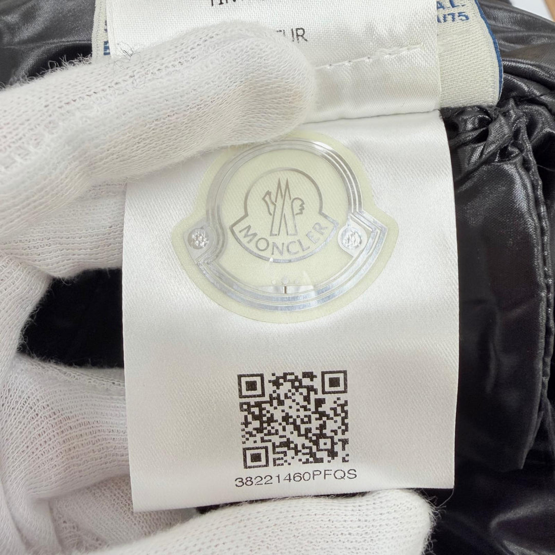極美品☆MONCLER モンクレール APHIA アフィア ファー・ロゴワッペン・フード付 ダウンコート ベージュ 0 国内正規品 ハンガー付