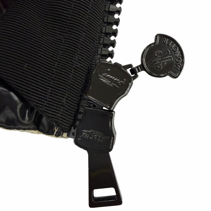 極美品☆MONCLER モンクレール APHIA アフィア ファー・ロゴワッペン・フード付 ダウンコート ベージュ 0 国内正規品 ハンガー付