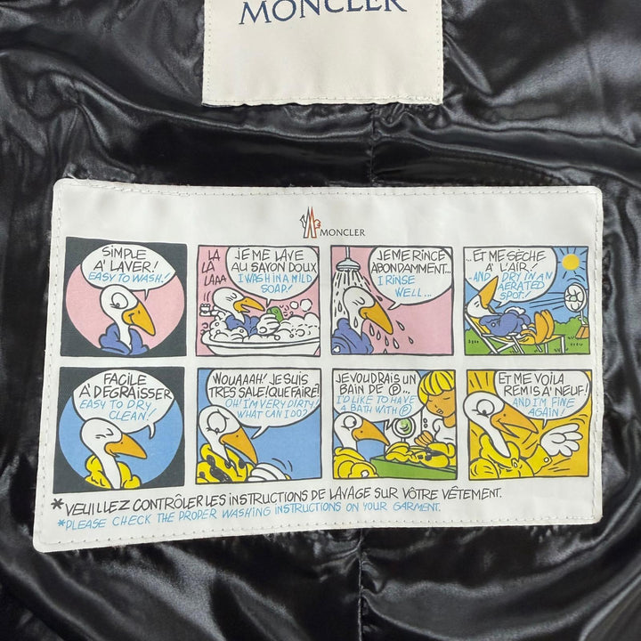 極美品☆MONCLER モンクレール APHIA アフィア ファー・ロゴワッペン・フード付 ダウンコート ベージュ 0 国内正規品 ハンガー付