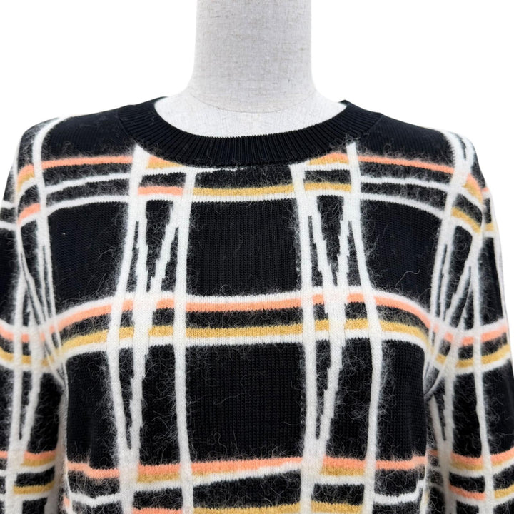 未使用品☆CHANEL シャネル 22A P72910 コットン アルパカ ココマークパーツ ニット チュニック マルチカラー 36 イタリア製 保存袋付き