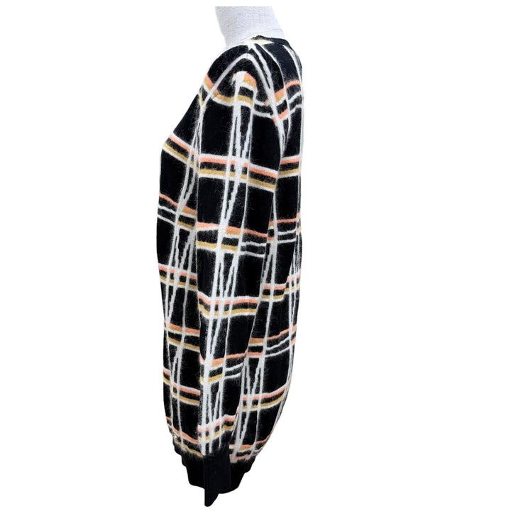 未使用品☆CHANEL シャネル 22A P72910 コットン アルパカ ココマークパーツ ニット チュニック マルチカラー 36 イタリア製 保存袋付き