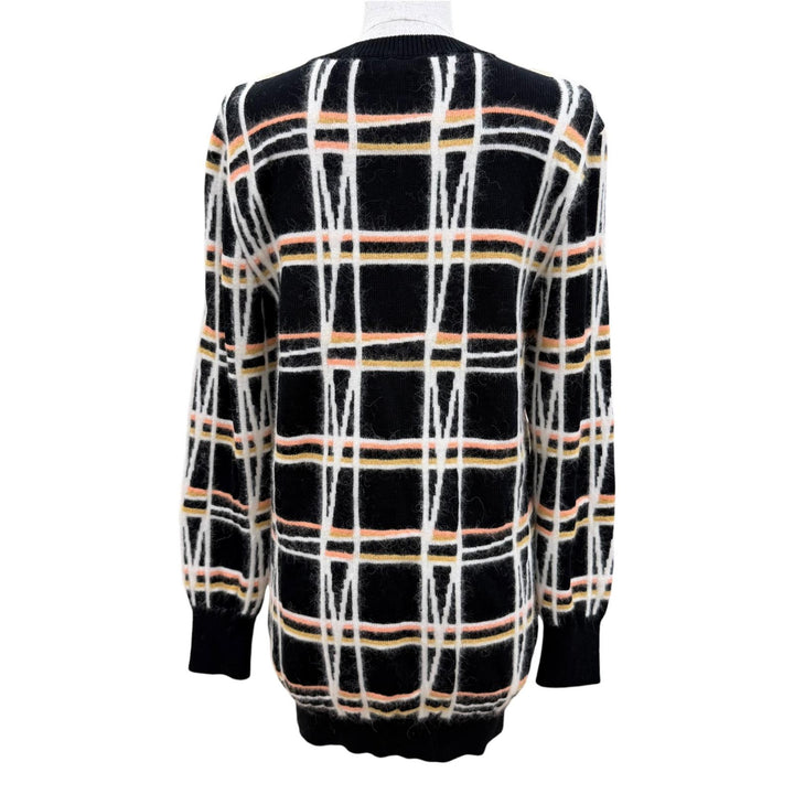 未使用品☆CHANEL シャネル 22A P72910 コットン アルパカ ココマークパーツ ニット チュニック マルチカラー 36 イタリア製 保存袋付き