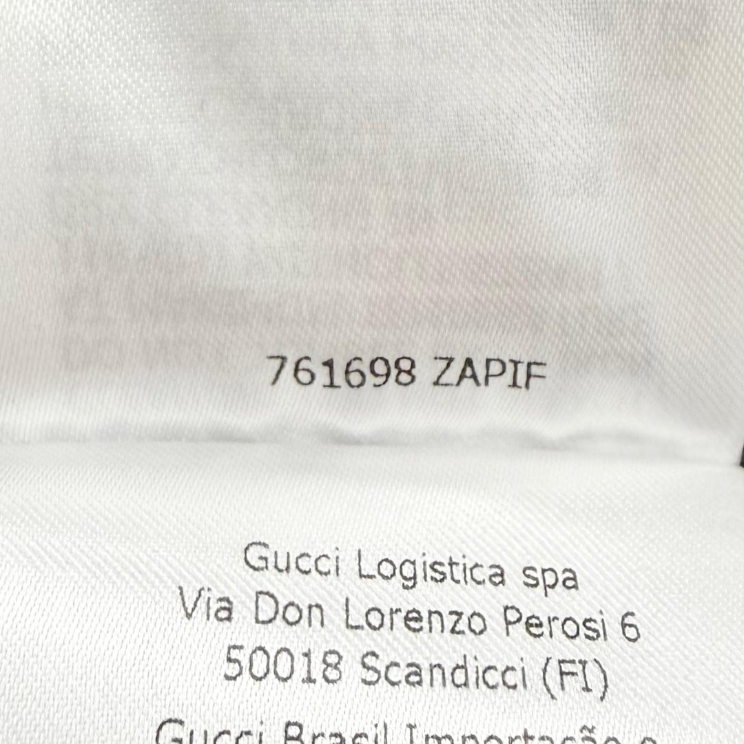 未使用品△GUCCI グッチ 761698 GGキャンバス 2WAY クロップド ボンバージャケット ダウンジャケット 38 イタリア製 正規品 定価583000円