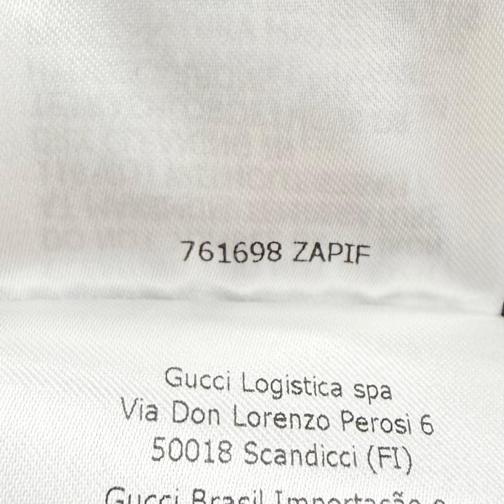未使用品△GUCCI グッチ 761698 GGキャンバス 2WAY クロップド ボンバージャケット ダウンジャケット 38 イタリア製 正規品 定価583000円