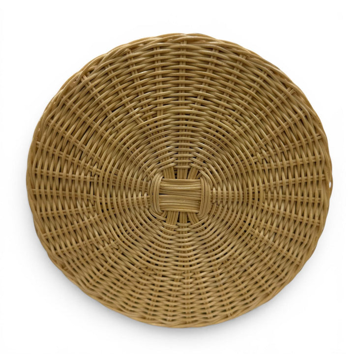 極美品☆Manimaris マニマリス PANCAKEBASKET ラタン かごバッグ ハンドバッグ ナチュラル ゴールド レディース 保存袋付き