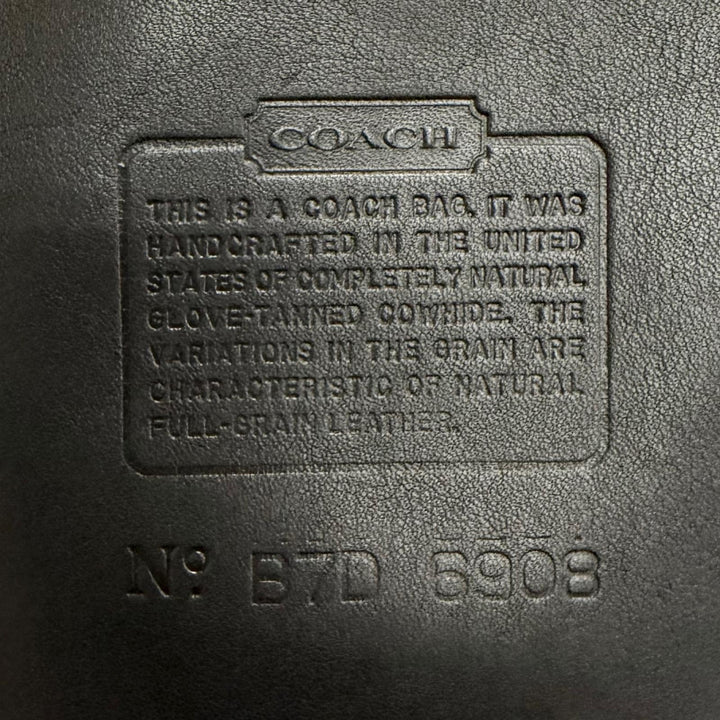 極美品△COACH コーチ ヴィンテージ 6908 グローブレザー オールドコーチ ターンロック ツーリスト ポーチ ショルダーバッグ ブラック