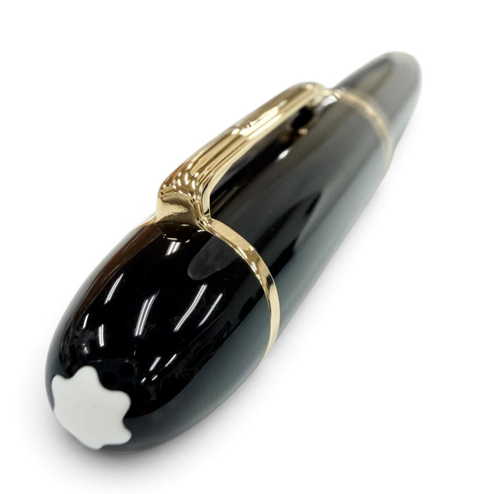 極美品●MONTBLANC モンブラン マイスターシュテュック 149 14K ホワイトスター バイカラー 万年筆 ブラック ゴールド ドイツ製 メンズ