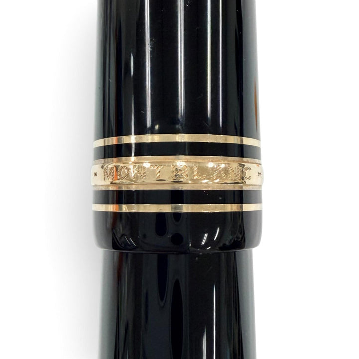 極美品●MONTBLANC モンブラン マイスターシュテュック 149 14K ホワイトスター バイカラー 万年筆 ブラック ゴールド ドイツ製 メンズ