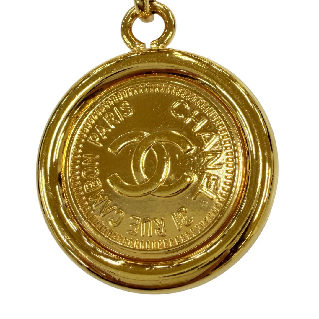 美品☆CHANEL シャネル ヴィンテージ 96A メタル 31 RUE CAMBON ココマーク ロゴ チェーン ベルト GPゴールド レディース