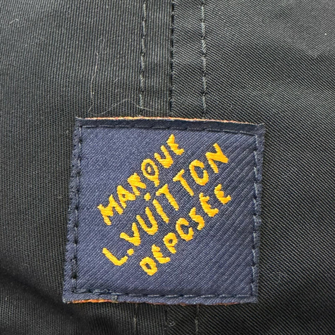極美品□LOUIS VUITTON ルイヴィトン 2025年製 M5149M キャップ・シグネチャー ロゴ刺繍 ベースボールキャップ ノワール S 伊製 正規品