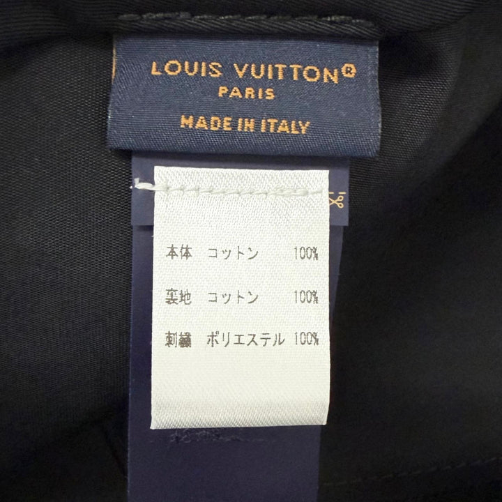極美品□LOUIS VUITTON ルイヴィトン 2025年製 M5149M キャップ・シグネチャー ロゴ刺繍 ベースボールキャップ ノワール S 伊製 正規品