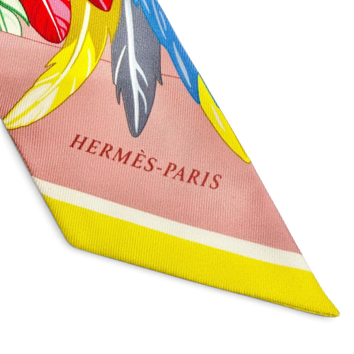 極美品△HERMES エルメス ツイリー Danse Pacifique ダンス パシフィック シルク ヴューローズ ブルー ヴェール スカーフ 仏製 レディース