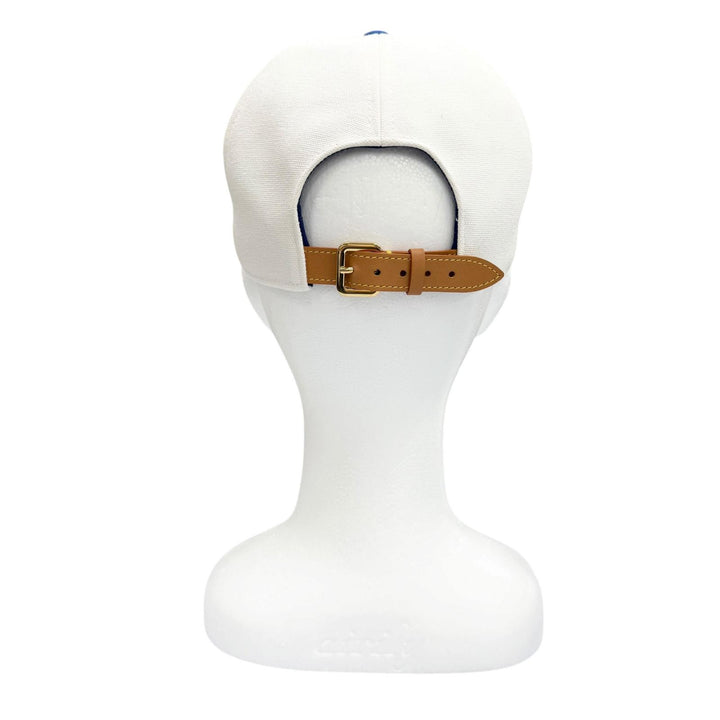 美品▼LOUIS VUITTON ルイヴィトン 2022年製 M8160M レインボー ベースボールキャップ 帽子 ブルー ホワイト イタリア製 正規品 メンズ