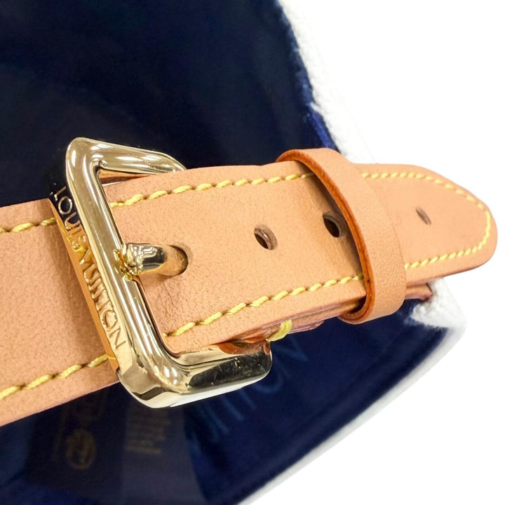 美品▼LOUIS VUITTON ルイヴィトン 2022年製 M8160M レインボー ベースボールキャップ 帽子 ブルー ホワイト イタリア製 正規品 メンズ