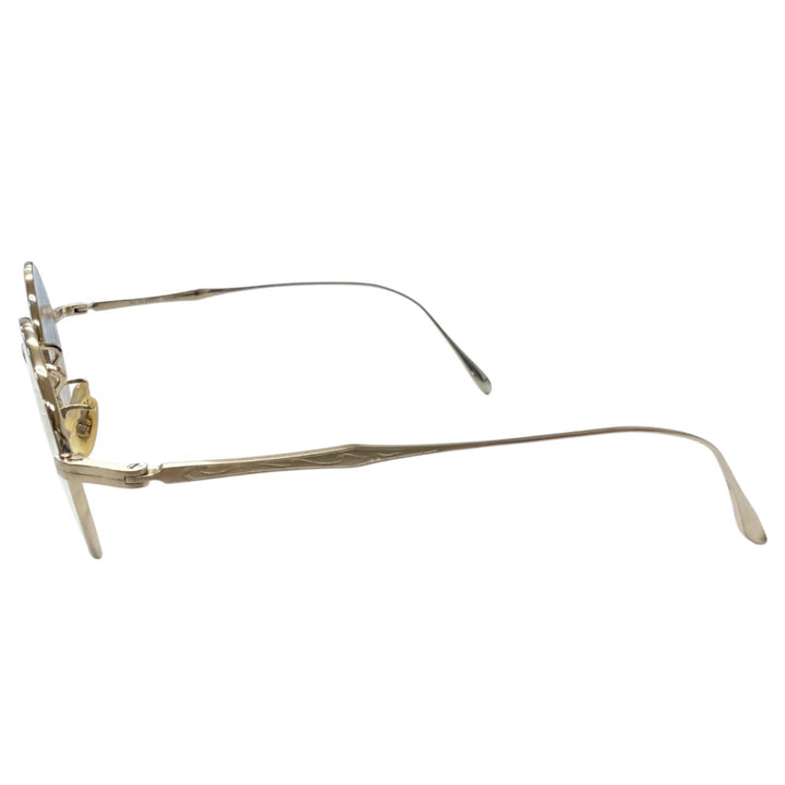 美品□BJ CLASSIC COLLECTION ビージェークラシックコレクション PREM-136 LT ラウンドフレーム メガネ 眼鏡 46□20-148 度入り 日本製