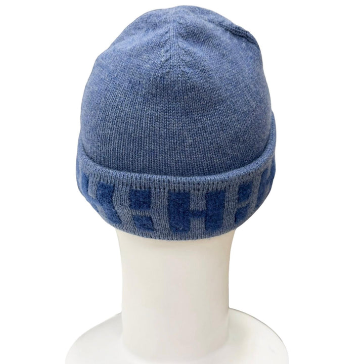 未使用品□HERMES エルメス BONNET RAJASTAN カシミヤ95％ マルジェラ期 Hロゴ ビーニー ニットキャップ ブルー ME イタリア製 正規品