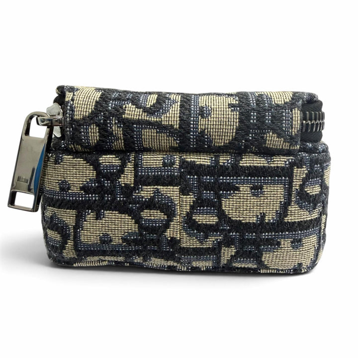 極美品□DIOR ディオール オム 2OBCA326YSE キャンバス レザー オブリーク ライダー マイクロポーチ ショルダーバッグ ベージュ系 伊製