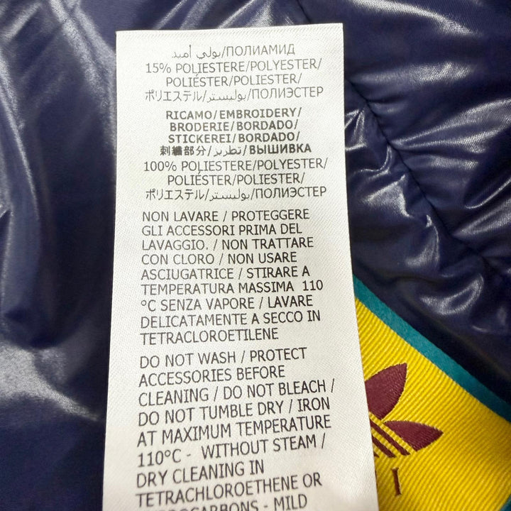 極美品□GUCCI adidas グッチ アディダス 23SS 727794 インターロッキングG トレフォイル 中綿入り キルティングポンチョ S 伊製 正規品