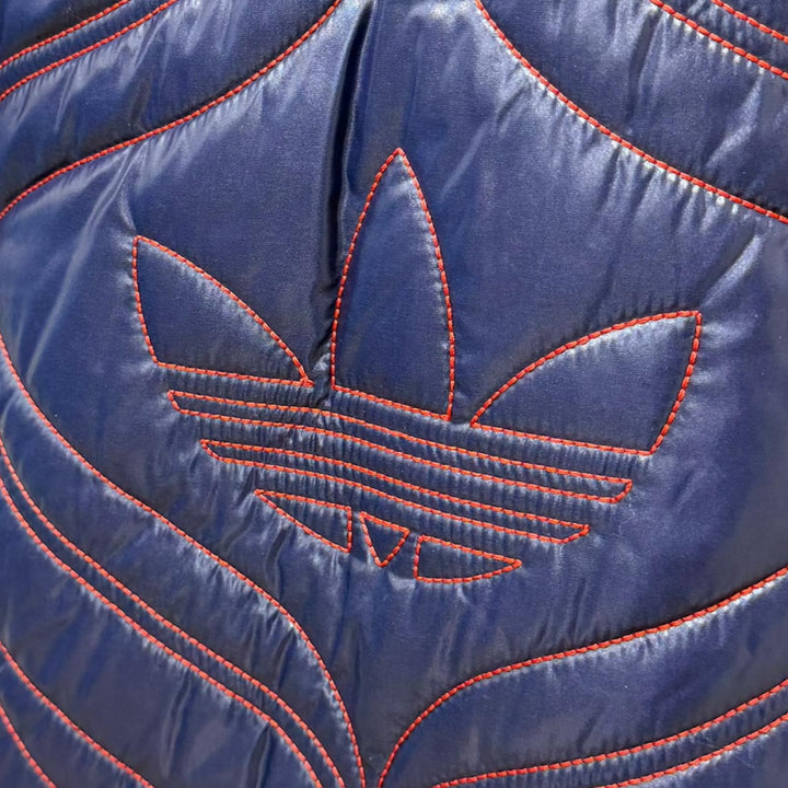 極美品□GUCCI adidas グッチ アディダス 23SS 727794 インターロッキングG トレフォイル 中綿入り キルティングポンチョ S 伊製 正規品