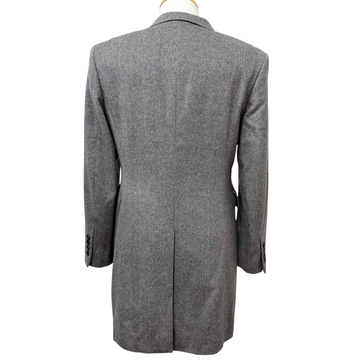 極美品□PAUL SMITH COLLECTION ポールスミスコレクション カシミヤ100％ ヘリンボーン 裏地総柄 チェスターコート S 日本製 正規品