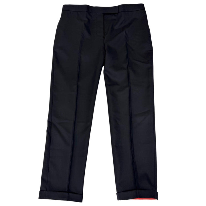 未使用品□THOM BROWNE トムブラウン 76PXB2 ウール トリコロール トラウザーズパンツ スラックス ネイビー 42 イタリア製 正規品 メンズ