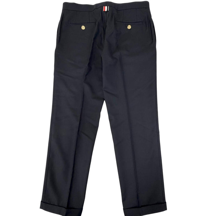 未使用品□THOM BROWNE トムブラウン 76PXB2 ウール トリコロール トラウザーズパンツ スラックス ネイビー 42 イタリア製 正規品 メンズ