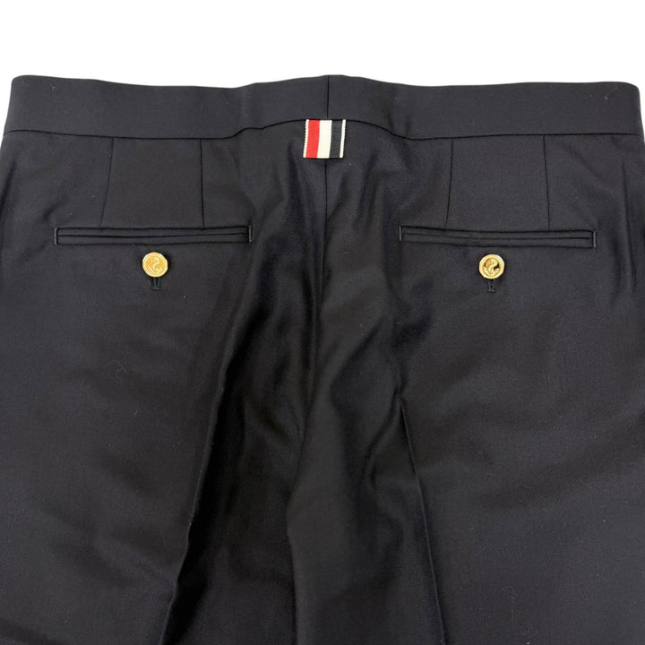 未使用品□THOM BROWNE トムブラウン 76PXB2 ウール トリコロール トラウザーズパンツ スラックス ネイビー 42 イタリア製 正規品 メンズ