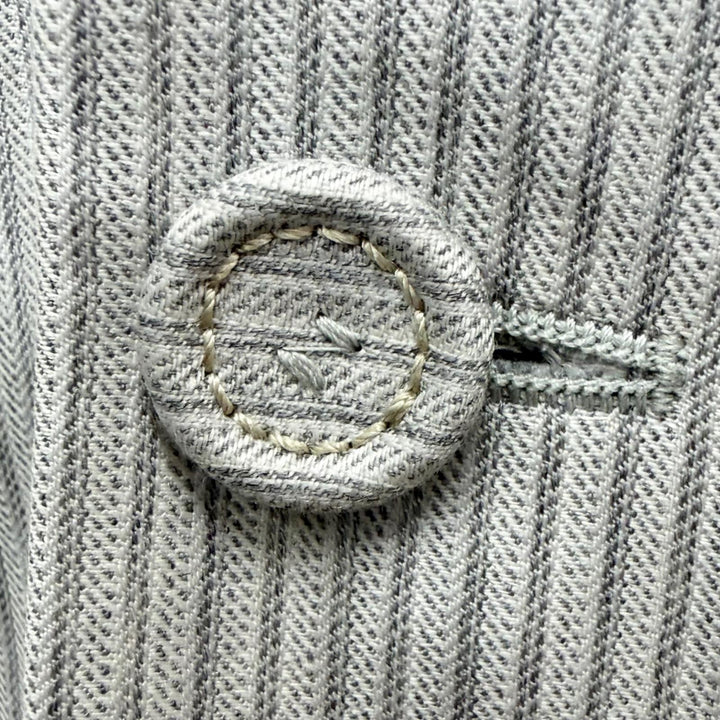 極美品□DIOR ディオール オム 183C367A5114 裏シルク100％ ストライプ柄 テーラードタイプ レイヤードコート 44 イタリア製 正規品