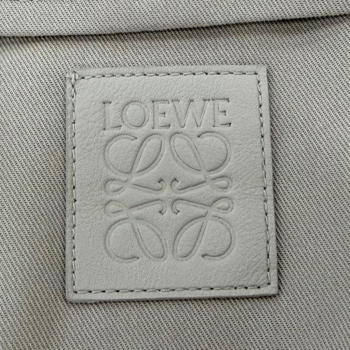 極美品☆LOEWE ロエベ 25AW S540Y02XCE アナグラム コットンギャバジン ベルテッドジャケット ベージュ 34 伊製 正規品 定価378400円