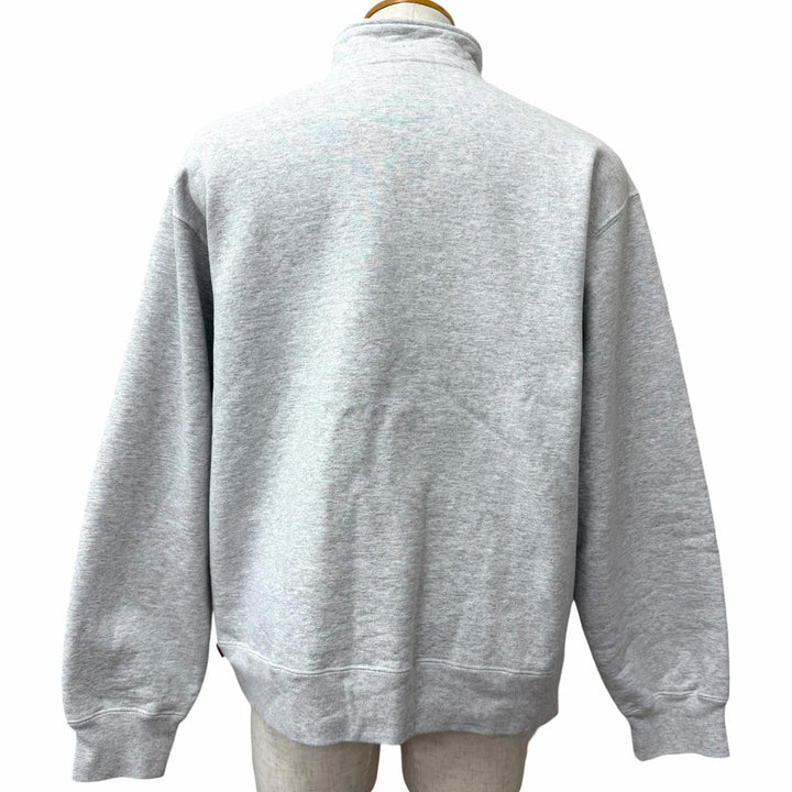 【ドンドン見直し】美品□Supreme シュプリーム Collegiate Half Zip Pullover ハーフジップ スウェットシャツ グレー M カナダ製 正規品