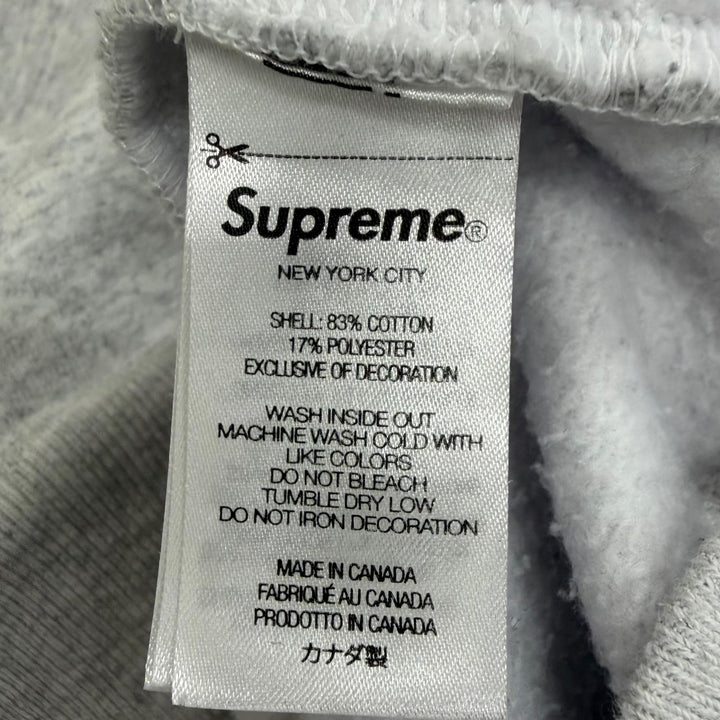 【ドンドン見直し】美品□Supreme シュプリーム Collegiate Half Zip Pullover ハーフジップ スウェットシャツ グレー M カナダ製 正規品