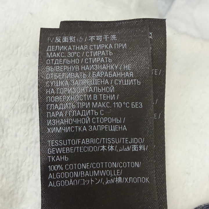 極美品□BALENCIAGA バレンシアガ 24SS 675336 トロンプルイユ デニム転写 裏起毛 ダメージ加工 スウェットパンツ XS 伊製 正規品