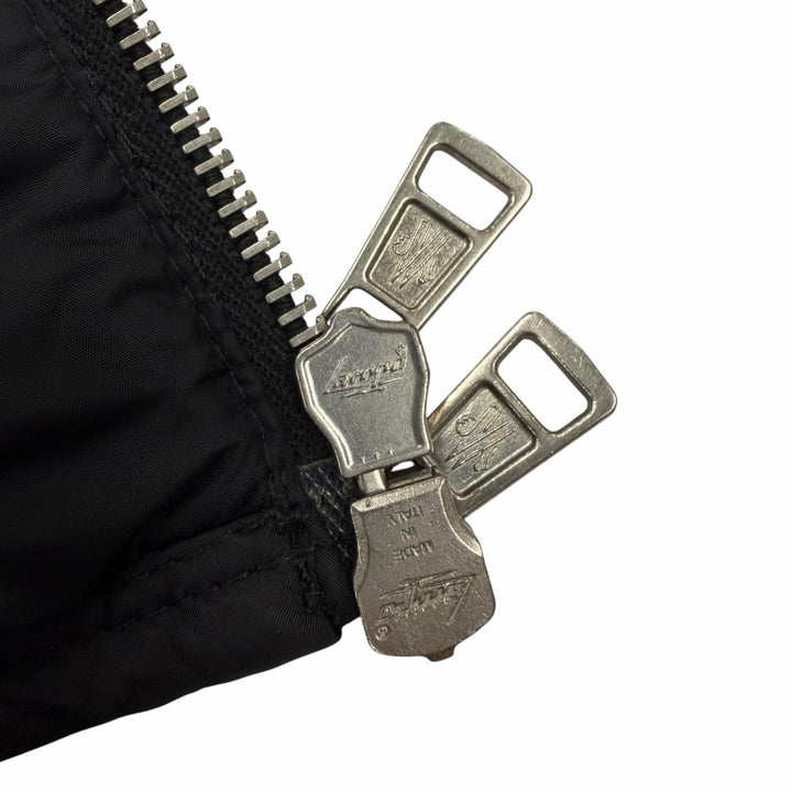 美品▼MONCLER モンクレール 420914182005 GARY ロゴワッペン付き フーデッド ダブルジップアップ ダウンジャケット 0 正規品 ハンガー付