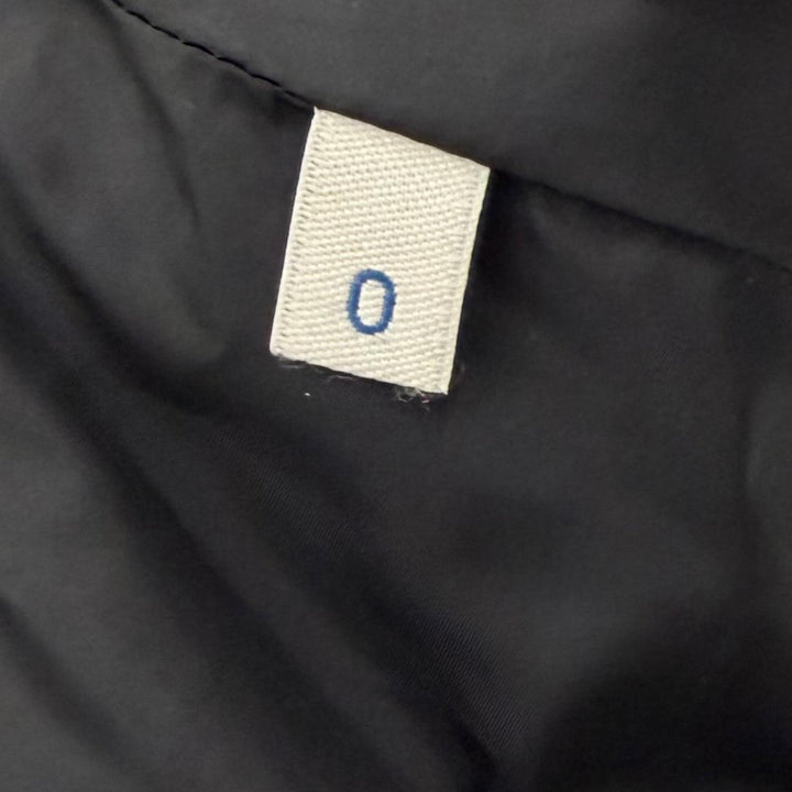 美品▼MONCLER モンクレール 420914182005 GARY ロゴワッペン付き フーデッド ダブルジップアップ ダウンジャケット 0 正規品 ハンガー付