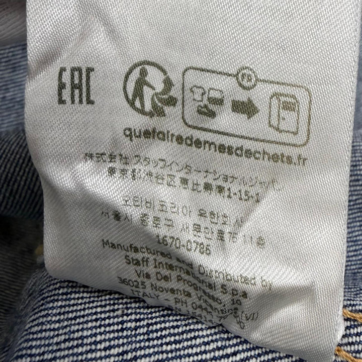 【ドンドン見直し】美品□DSQUARED2 ディースクエアード 23SS S78AN0053 スマーフコラボ デニムジャケット ブルー 42 イタリア製 正規品