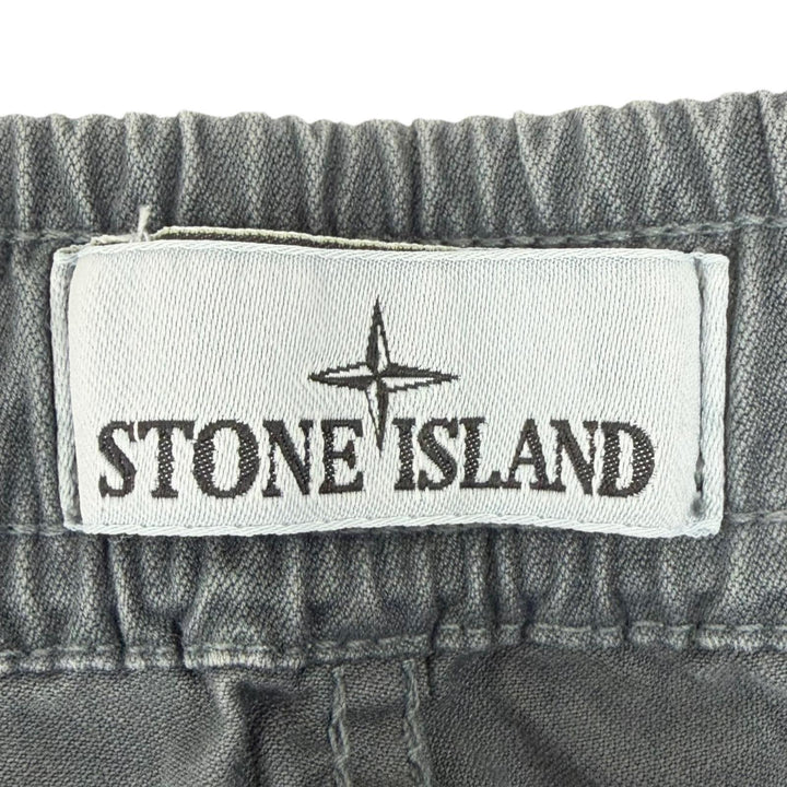 美品□STONE ISLAND ストーンアイランド 2023年製 7615313L1 フェード加工 ロゴワッペン カーゴパンツ ミリタリーパンツ 38 正規品
