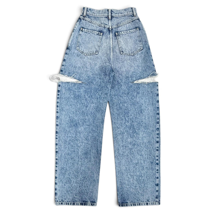 極美品△Maison Margiela 1 メゾンマルジェラ1 23AW S51LA0051 スラッシュディテール カットオフ ダメージ加工 デニムパンツ 38 正規品