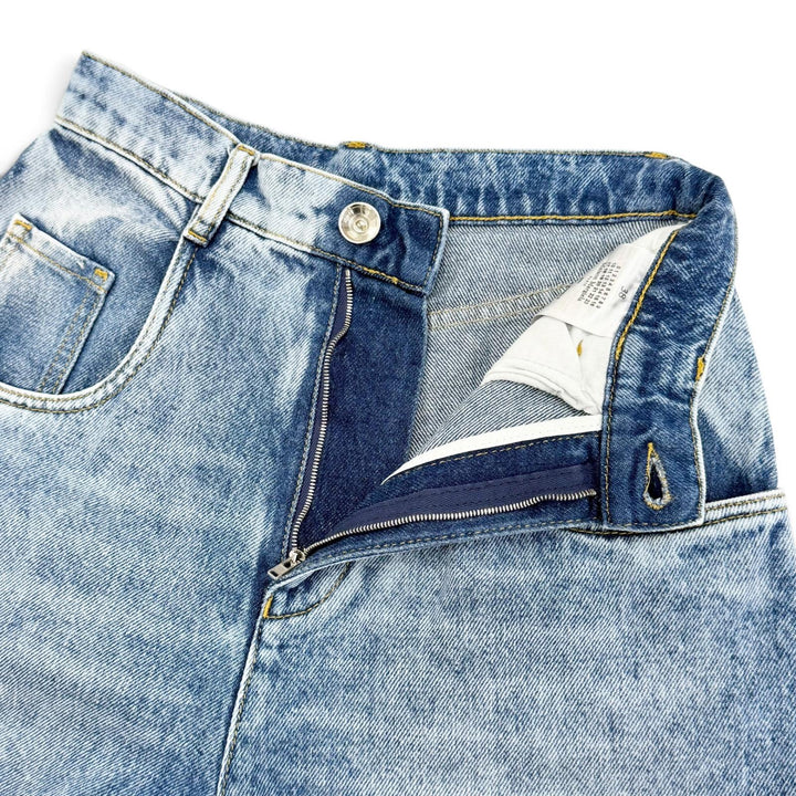 極美品△Maison Margiela 1 メゾンマルジェラ1 23AW S51LA0051 スラッシュディテール カットオフ ダメージ加工 デニムパンツ 38 正規品