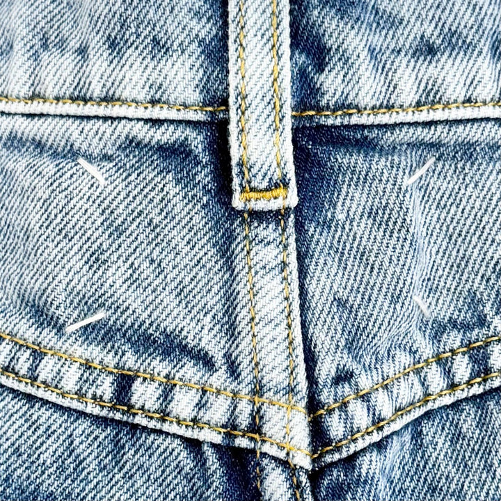 極美品△Maison Margiela 1 メゾンマルジェラ1 23AW S51LA0051 スラッシュディテール カットオフ ダメージ加工 デニムパンツ 38 正規品