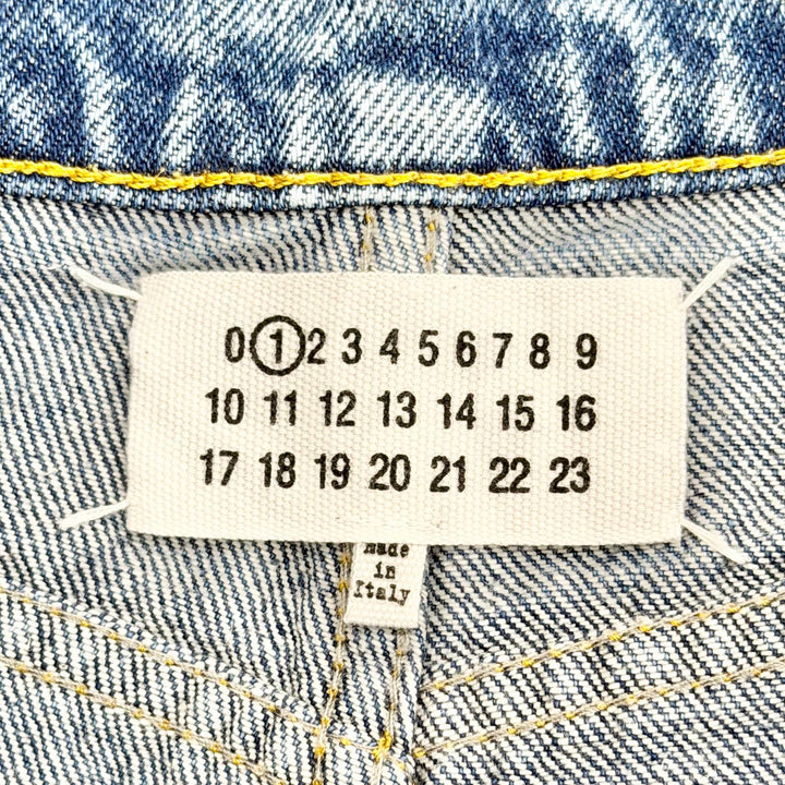 極美品△Maison Margiela 1 メゾンマルジェラ1 23AW S51LA0051 スラッシュディテール カットオフ ダメージ加工 デニムパンツ 38 正規品