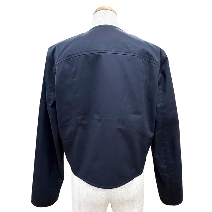 未使用△HERMES エルメス 26SS 6E0227DK カルトゥッシュ クルードセル セリエボタン 中綿 ノーカラージャケット ネイビー 40 仏製 正規品