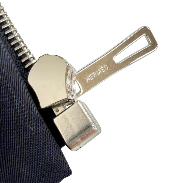 未使用△HERMES エルメス 26SS 6E0227DK カルトゥッシュ クルードセル セリエボタン 中綿 ノーカラージャケット ネイビー 40 仏製 正規品