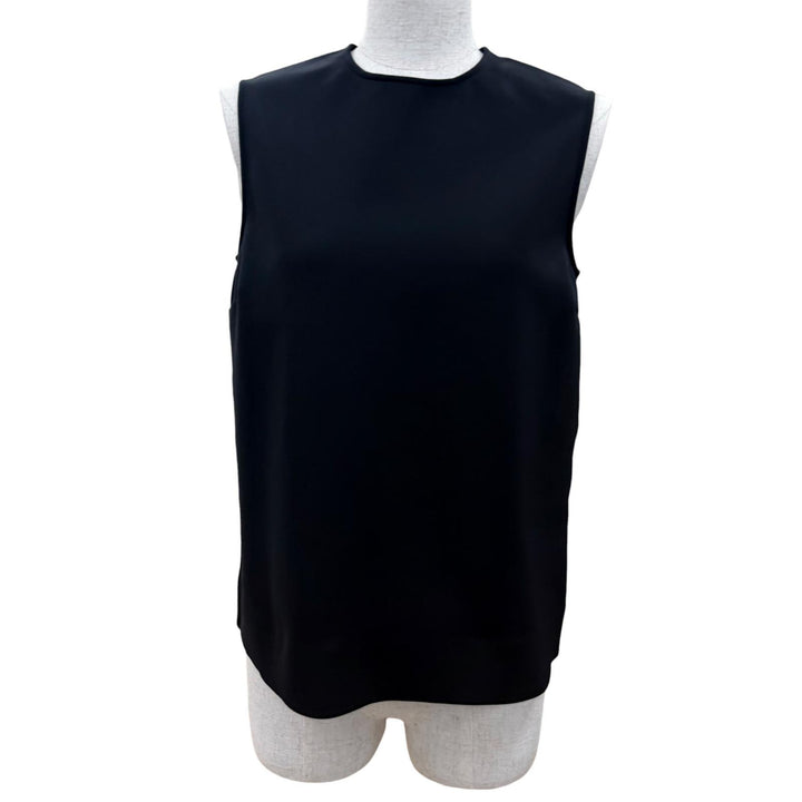 極美品☆THE ROW ザロウ 5011-K106 バックZIP ノースリーブ カットソー トップス ブラック XS ポルトガル製 正規品 レディース