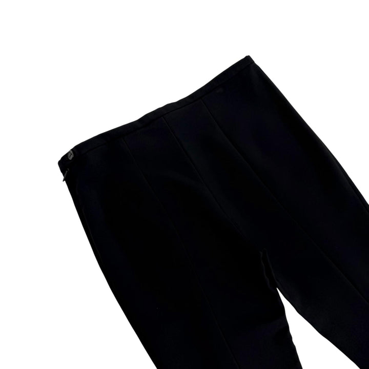 極美品☆THE ROW ザロウ 139150 ロゴボタン ボトムス パンツ ブラック 8 レディース約Lサイズ相当 英国製 正規品 レディース
