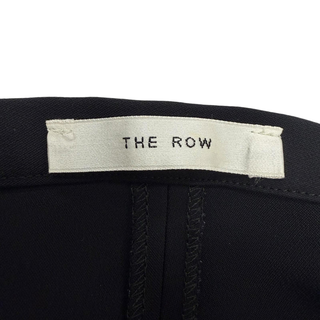 極美品☆THE ROW ザロウ 139150 ロゴボタン ボトムス パンツ ブラック 8 レディース約Lサイズ相当 英国製 正規品 レディース